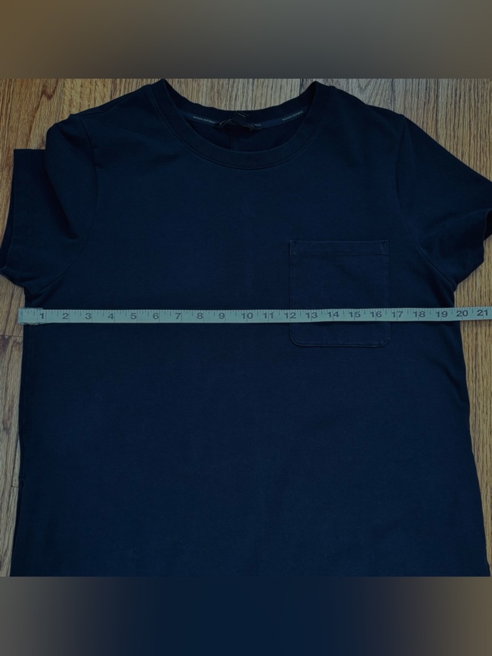 Banana Republic slouchy office black short sleeve pullover T-shirt dress Women M - Picture 15 of 16